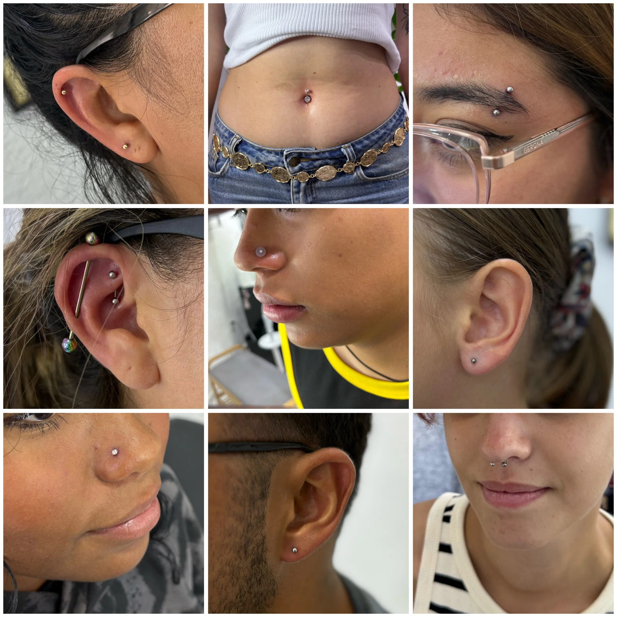 Elegant piercing jewelry